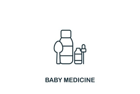 Baby Medicine Icon Graphics and Icons Review