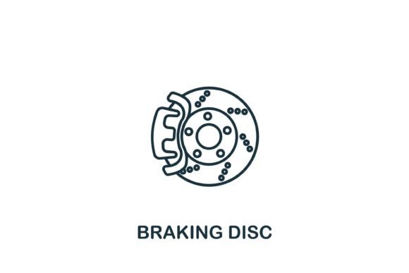 Braking Disc Icon: A Designer's Review for Graphics and Icons