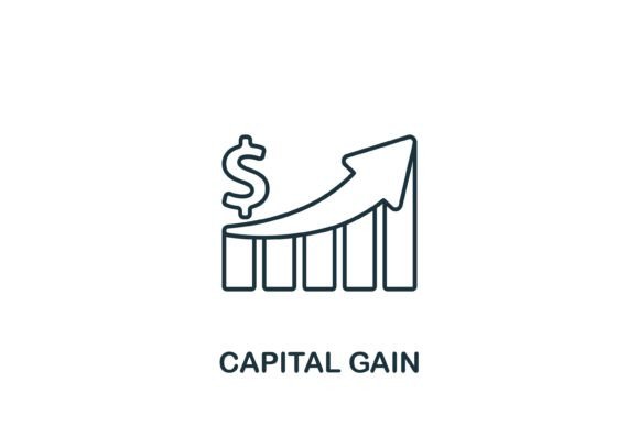 Capital Gain Icon Graphics and Icons Review