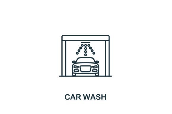 Car Wash Icon Graphics Review
