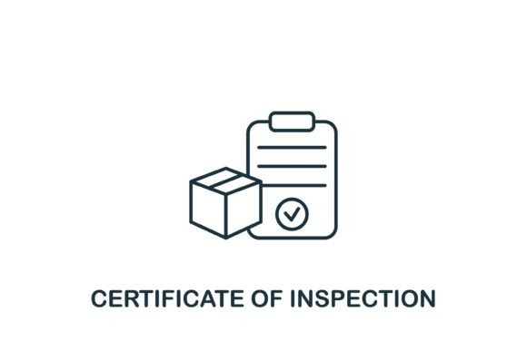 Certificate of Inspection Icon Graphics and Icons
