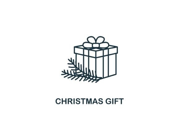 Christmas Gift Icon Graphics and Icons for Editorial Use