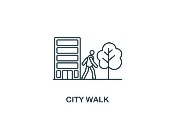 City Walk Icon Graphics and Icons Review