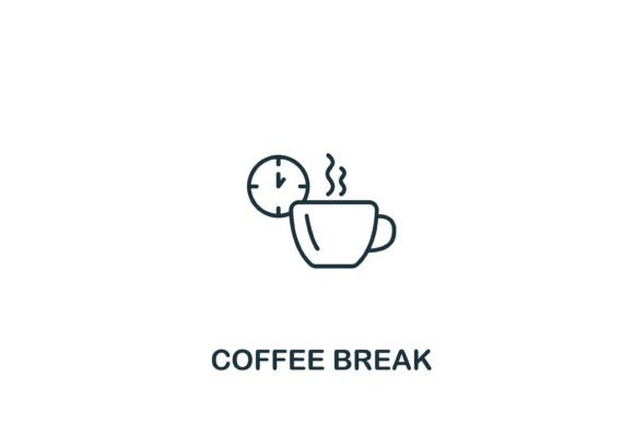 Coffee Break Icon Review for Modern Graphics and Icons
