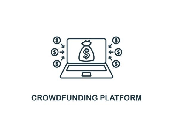 Crowdfunding Platform Icon Graphics and Icons Review