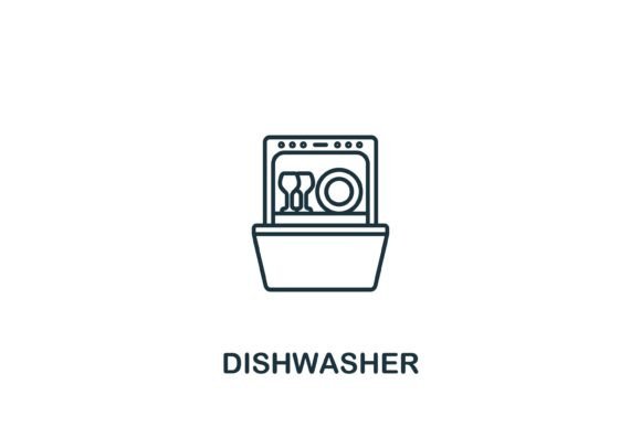 Dishwasher Icon Graphics and Icons Review