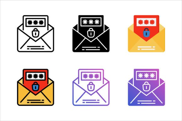 Email Password Icon Graphics and Icons Review