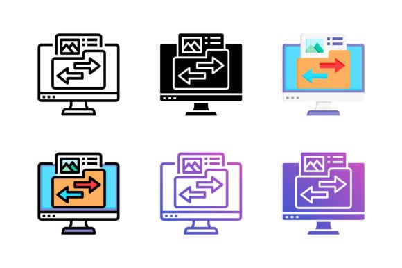 Folder Transfer File Icon: Essential Graphics and Icons for Local Business Branding