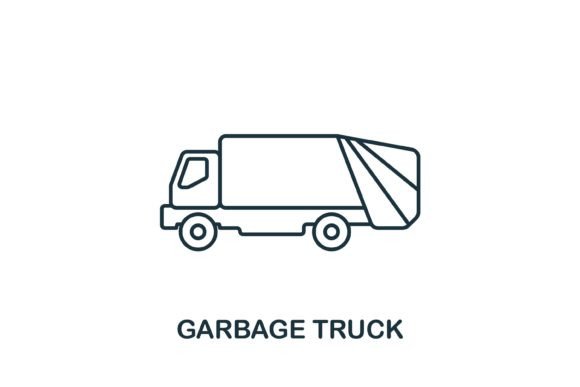 Garbage Truck Icon Graphics and Icons Review