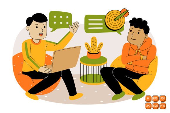 Teamwork Vector Illustration 19 Graphics and Illustrations Review