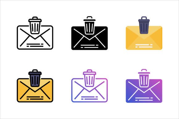 Trash Mail Icon Graphics and Icons Review