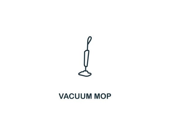 Vacuum Mop Icon Graphics and Icons Review