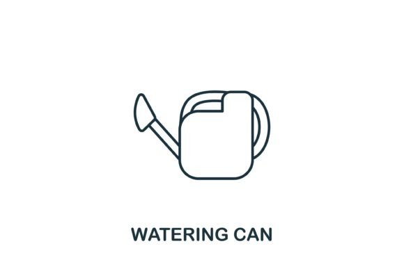 Watering Can Icon Graphics and Icons Review